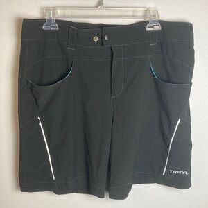 TRAYL Women's Black Cycling Shorts Sz L